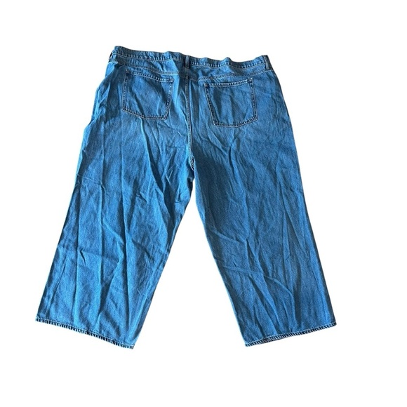 Old navy plus size women’s midrise baggy wide leg jeans size 30 NWT light wash - Picture 9 of 13